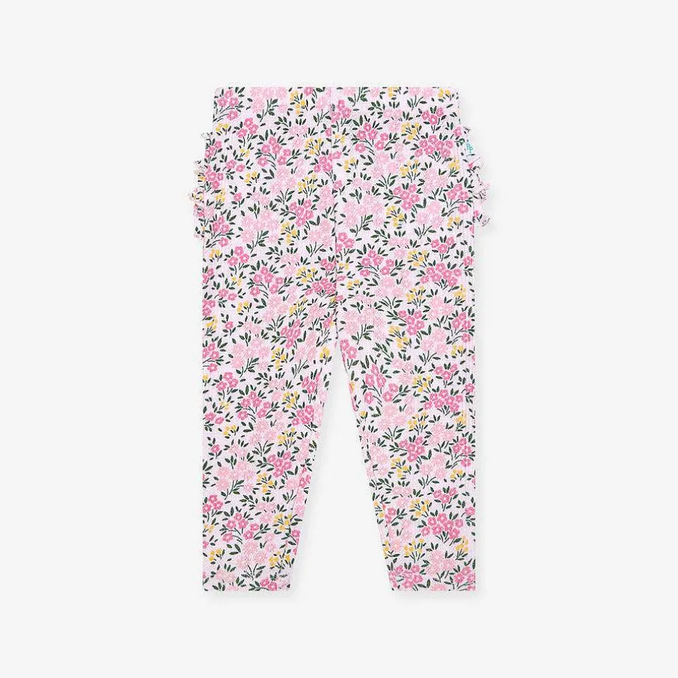 Posh Peanut Pointelle Ruffled Bum Leggings Best Sale