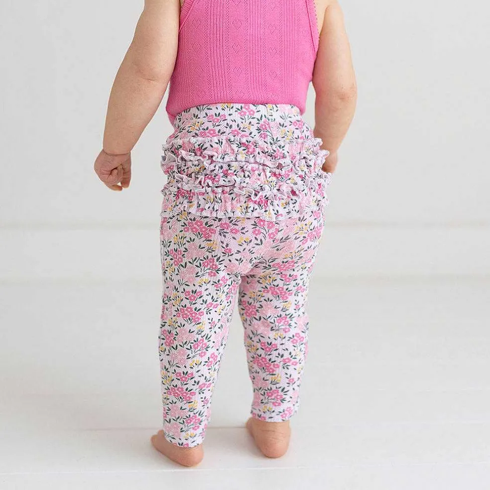 Posh Peanut Pointelle Ruffled Bum Leggings Best Sale