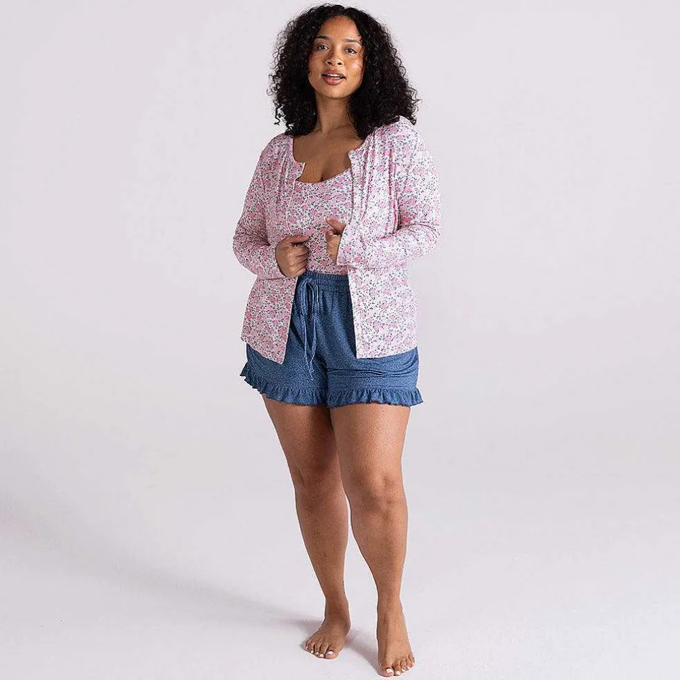 Posh Peanut Pointelle Women'S Cardigan Flash Sale