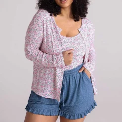 Posh Peanut Pointelle Women'S Cardigan Flash Sale