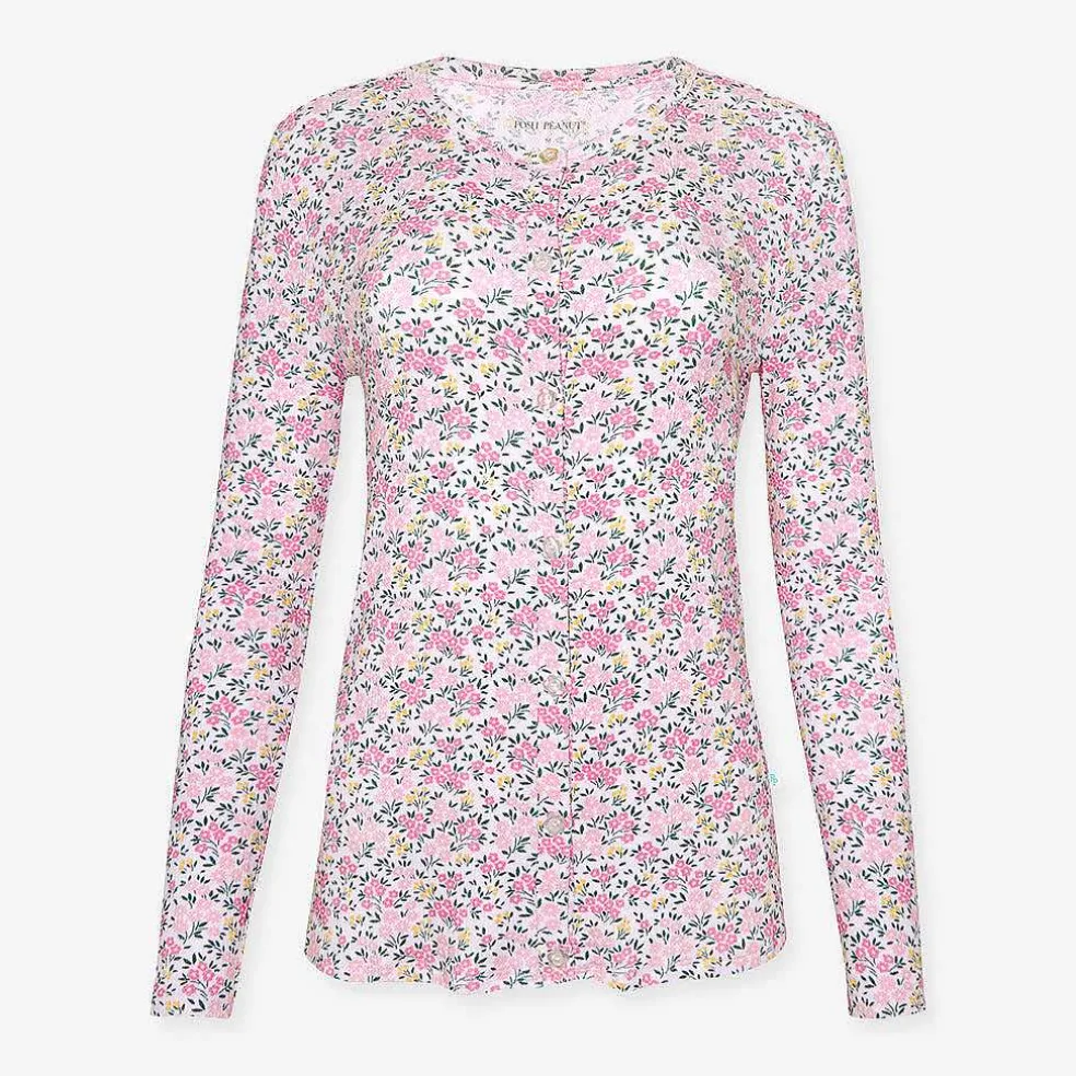 Posh Peanut Pointelle Women'S Cardigan Flash Sale