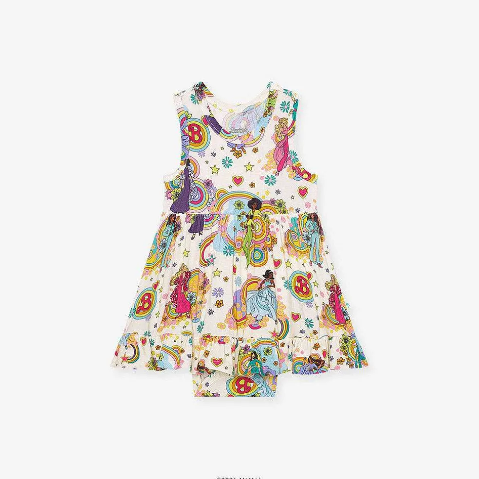 Posh Peanut Racerback Ruffled Bodysuit Dress Best