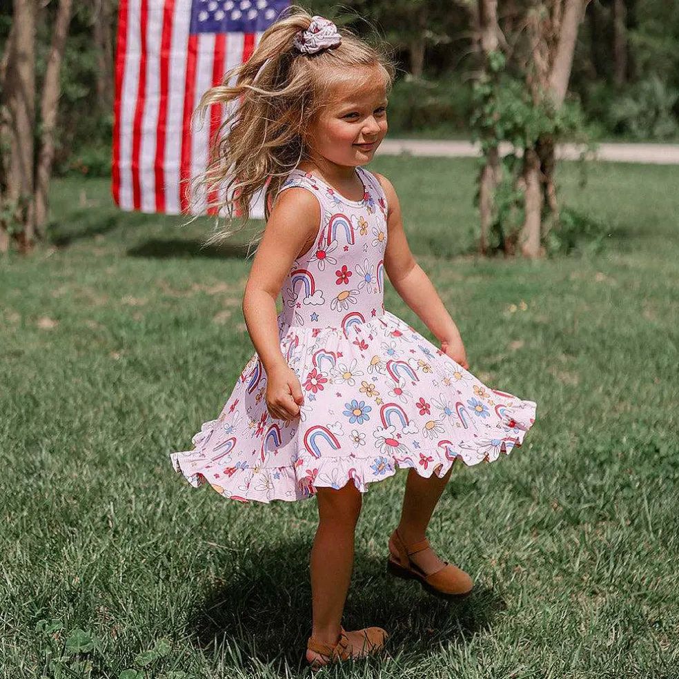 Posh Peanut Racerback Ruffled Twirl Dress Best