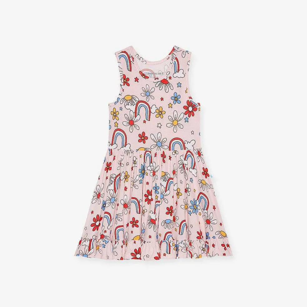 Posh Peanut Racerback Ruffled Twirl Dress Best