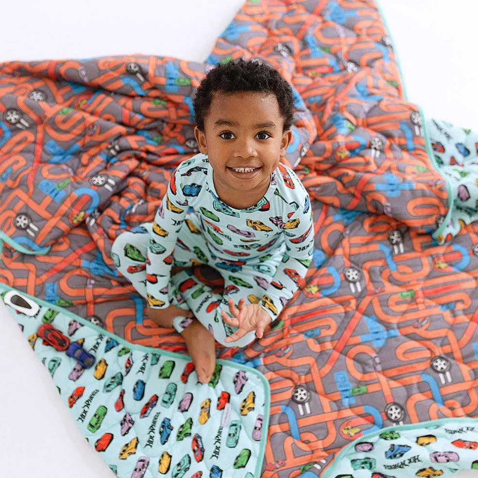 Posh Peanut Reversible Quilted Patoo® Blanket Cheap