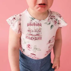 Posh Peanut Ruffled Bodysuit Shop