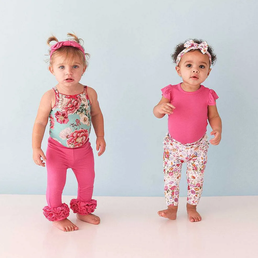 Posh Peanut Ruffled Bodysuit New