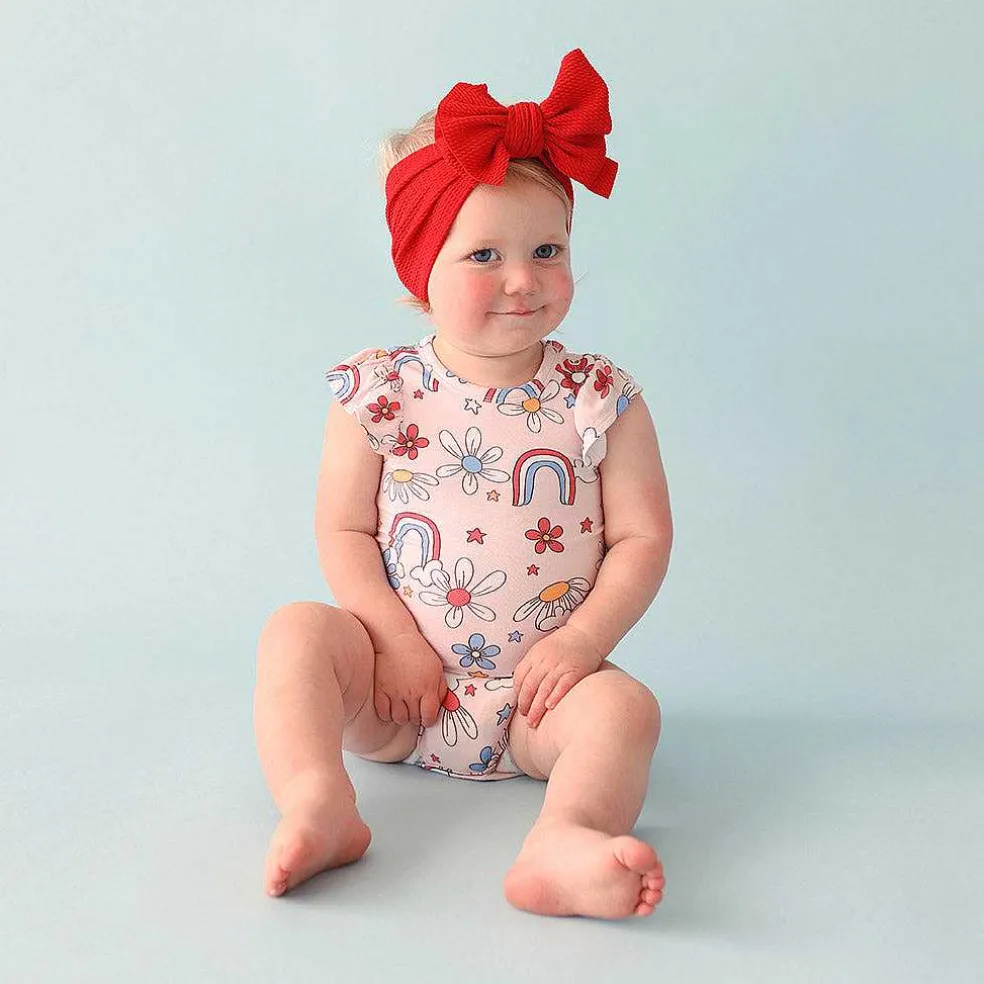 Posh Peanut Ruffled Bodysuit Flash Sale