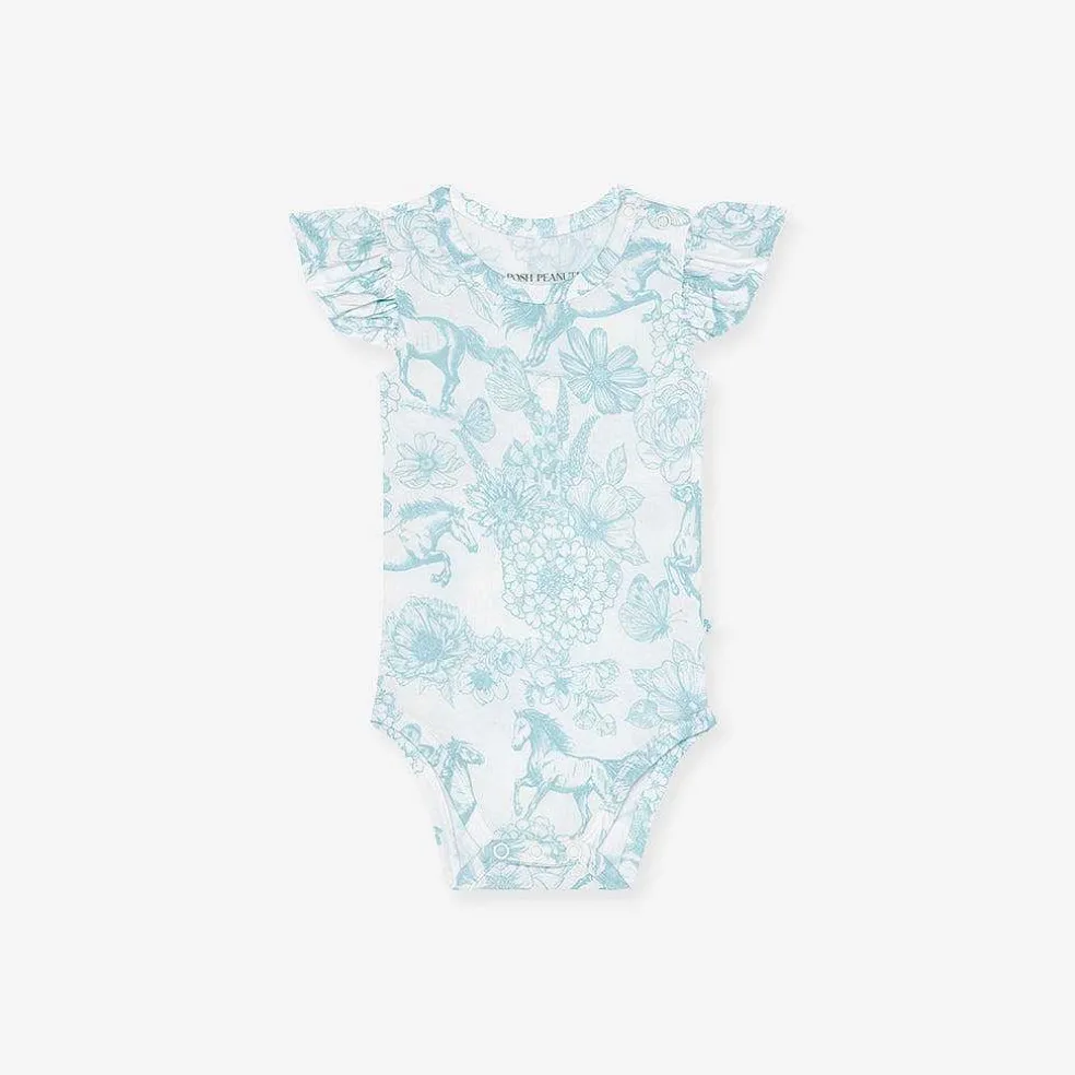 Posh Peanut Ruffled Bodysuit Hot