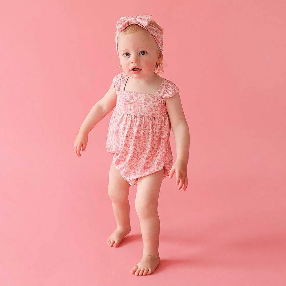 Posh Peanut Ruffled Bubble Romper New