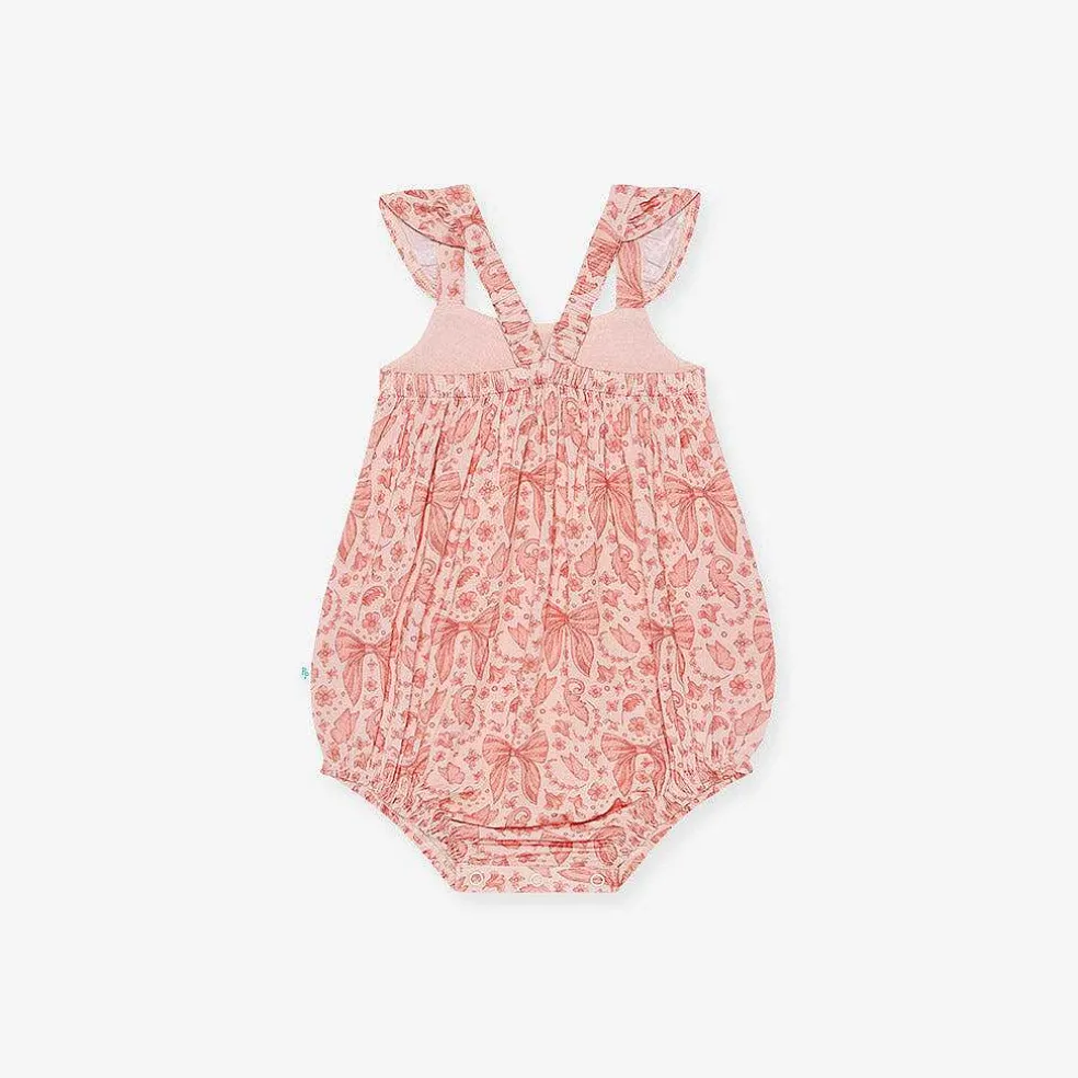 Posh Peanut Ruffled Bubble Romper New