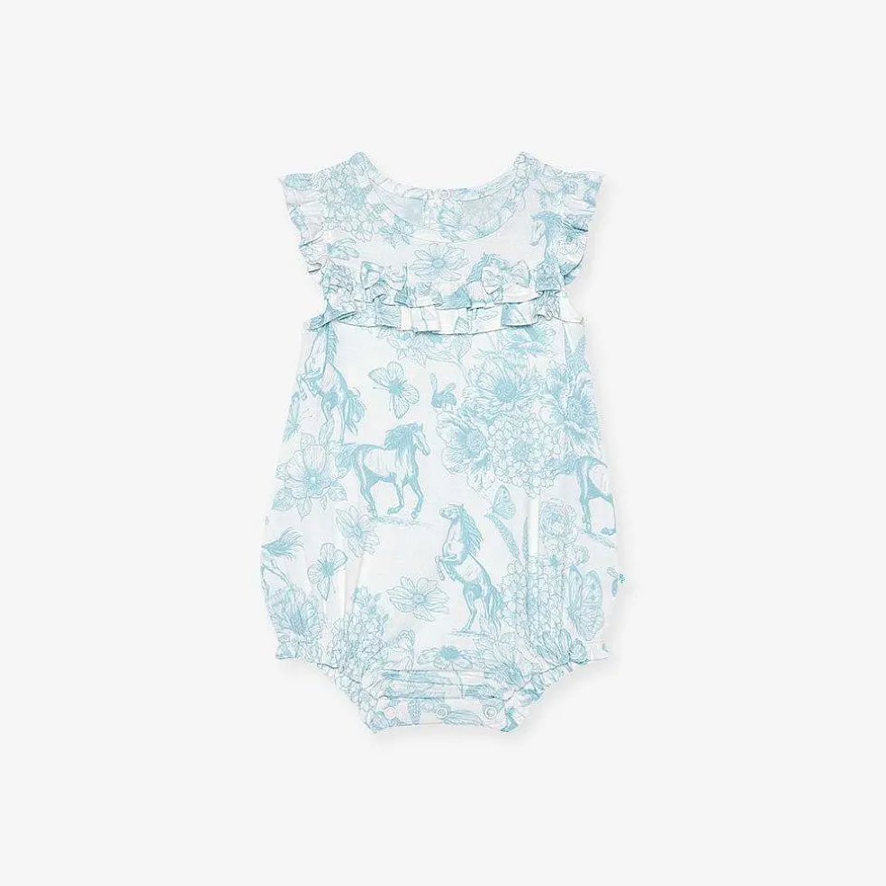 Posh Peanut Ruffled Bubble Romper Clearance