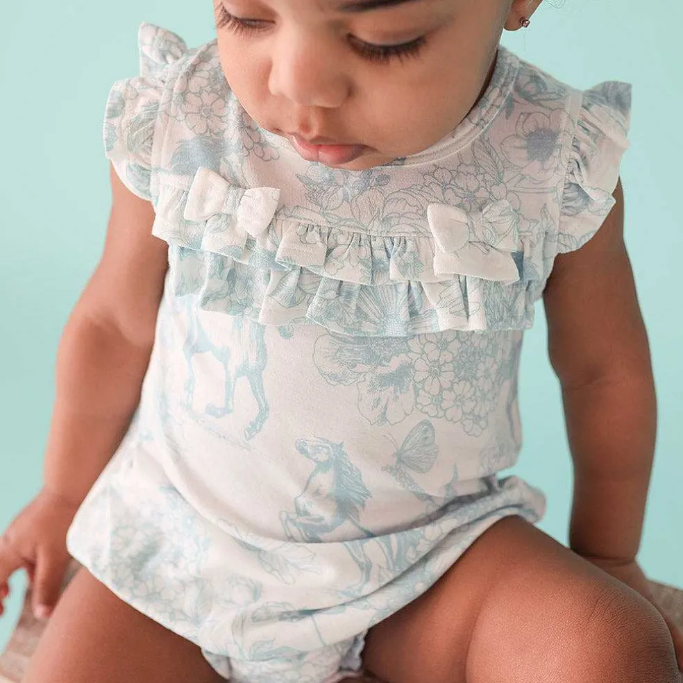 Posh Peanut Ruffled Bubble Romper Clearance