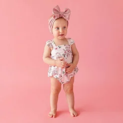 Posh Peanut Ruffled Bubble Romper Clearance