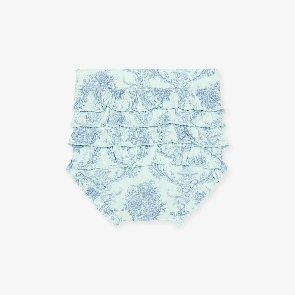 Posh Peanut Ruffled Cap Sleeve Peplum Ruffled Bummie Set Clearance