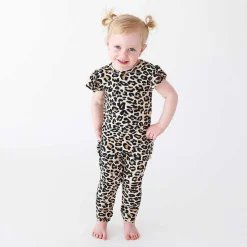 Posh Peanut Ruffled Cap Sleeve Romper Cheap