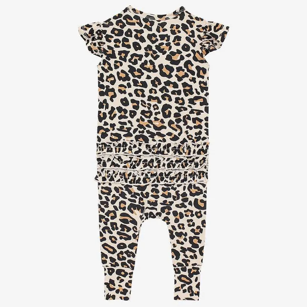 Posh Peanut Ruffled Cap Sleeve Romper Cheap
