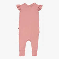 Posh Peanut Ruffled Cap Sleeve Romper Cheap