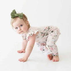 Posh Peanut Ruffled Cap Sleeve Romper Shop