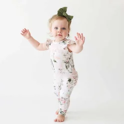 Posh Peanut Ruffled Cap Sleeve Romper Shop