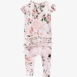 Posh Peanut Ruffled Cap Sleeve Romper Shop