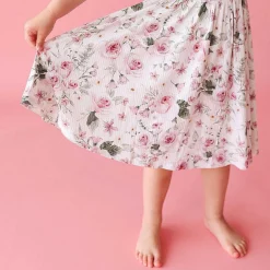 Posh Peanut Ruffled Cap Sleeve Twirl Dress Cheap