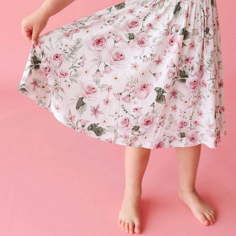 Posh Peanut Ruffled Cap Sleeve Twirl Dress Cheap