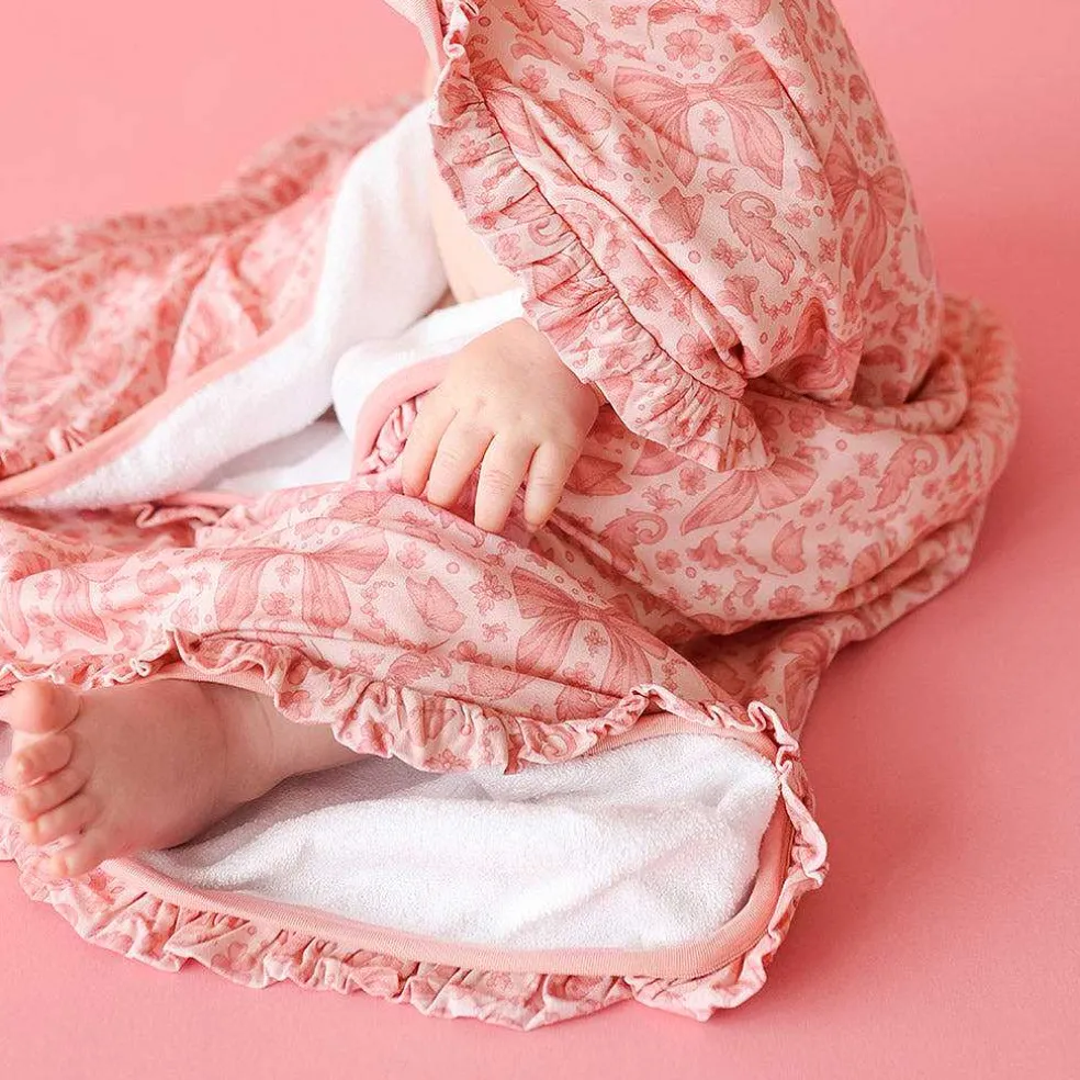 Posh Peanut Ruffled Hooded Towel Flash Sale