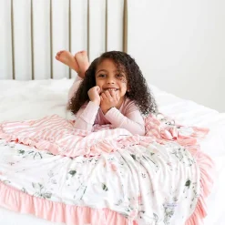 Posh Peanut Ruffled Luxe Patoo® Blanket Clearance