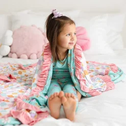 Posh Peanut Ruffled Luxe Patoo® Blanket Sale