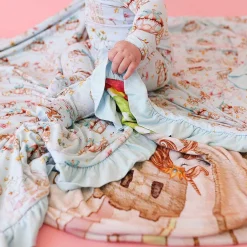 Posh Peanut Ruffled Luxe Patoo® Blanket Online