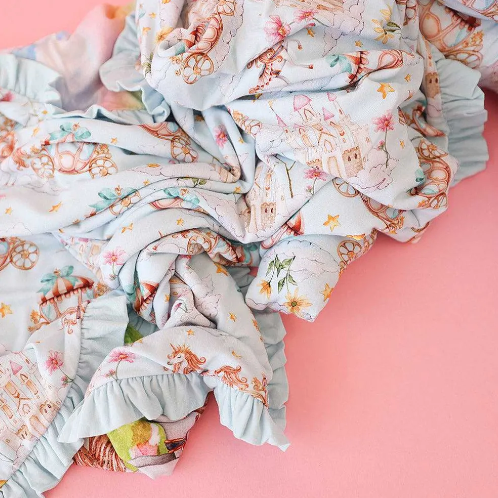 Posh Peanut Ruffled Luxe Patoo® Blanket Online