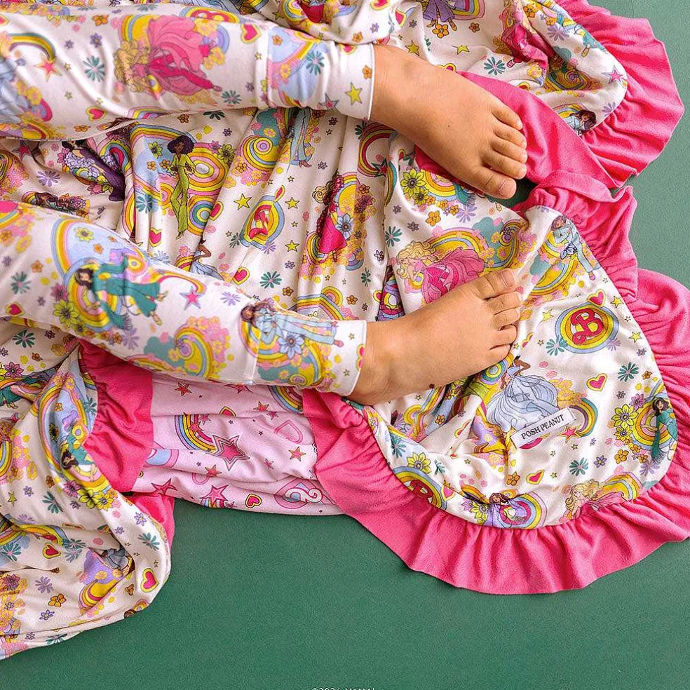 Posh Peanut Ruffled Luxe Patoo® Blanket Online