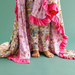 Posh Peanut Ruffled Luxe Patoo® Blanket Online