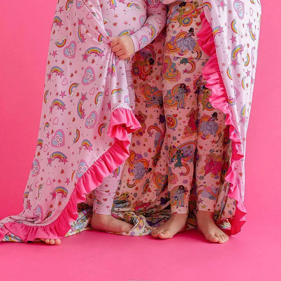 Posh Peanut Ruffled Luxe Patoo® Blanket Online