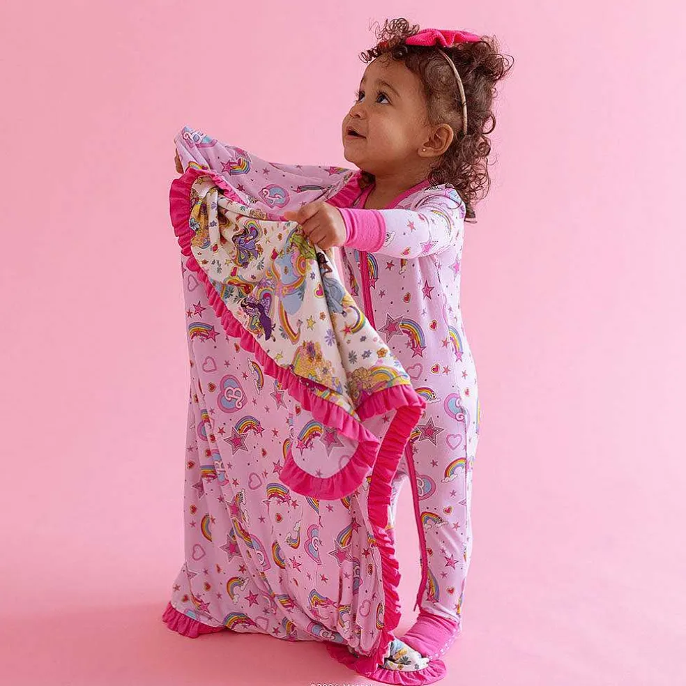 Posh Peanut Ruffled Luxette Patoo® Blanket Online