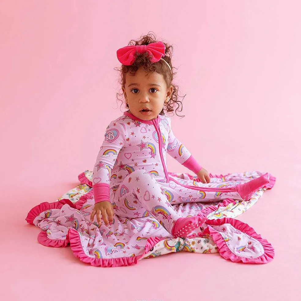 Posh Peanut Ruffled Luxette Patoo® Blanket Online