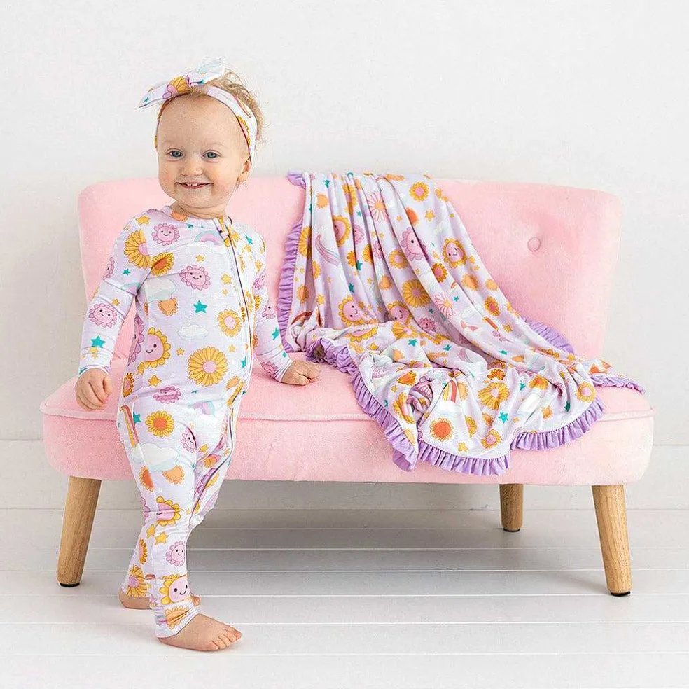 Posh Peanut Ruffled Luxette Patoo® Blanket Store