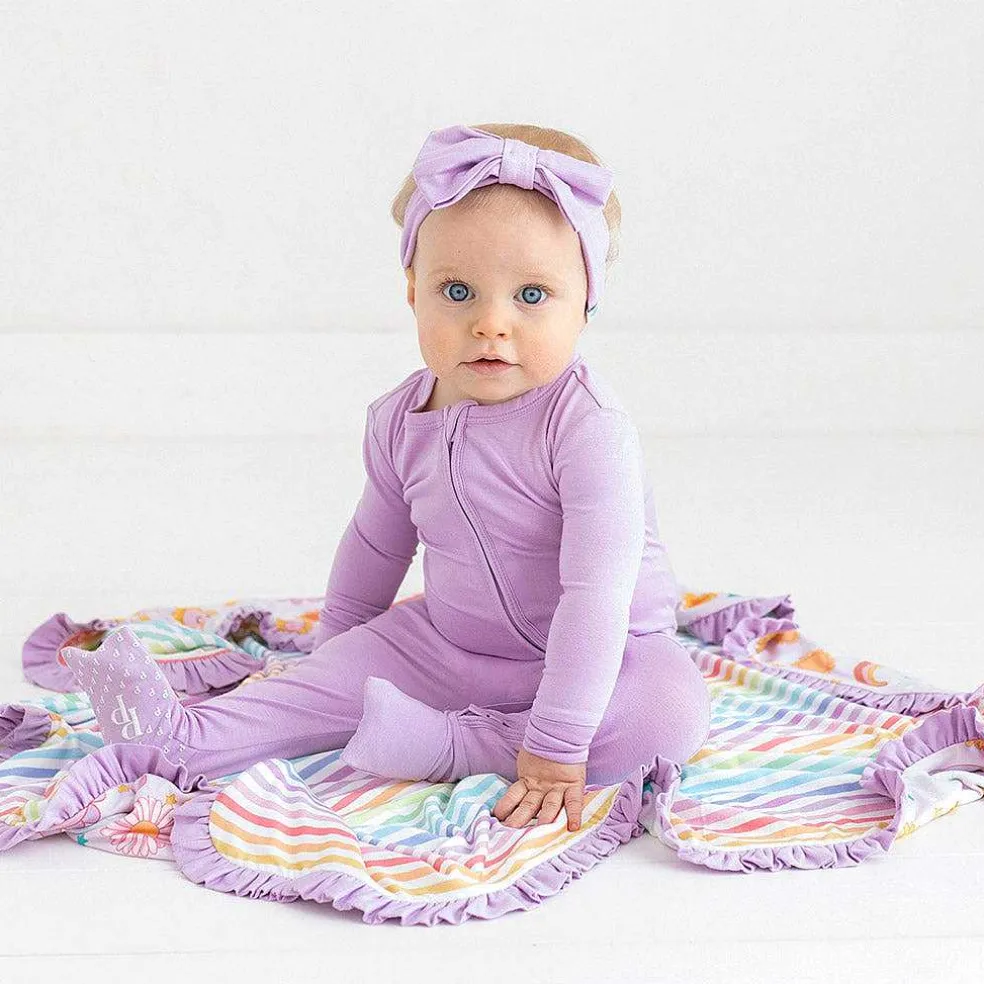 Posh Peanut Ruffled Luxette Patoo® Blanket Store
