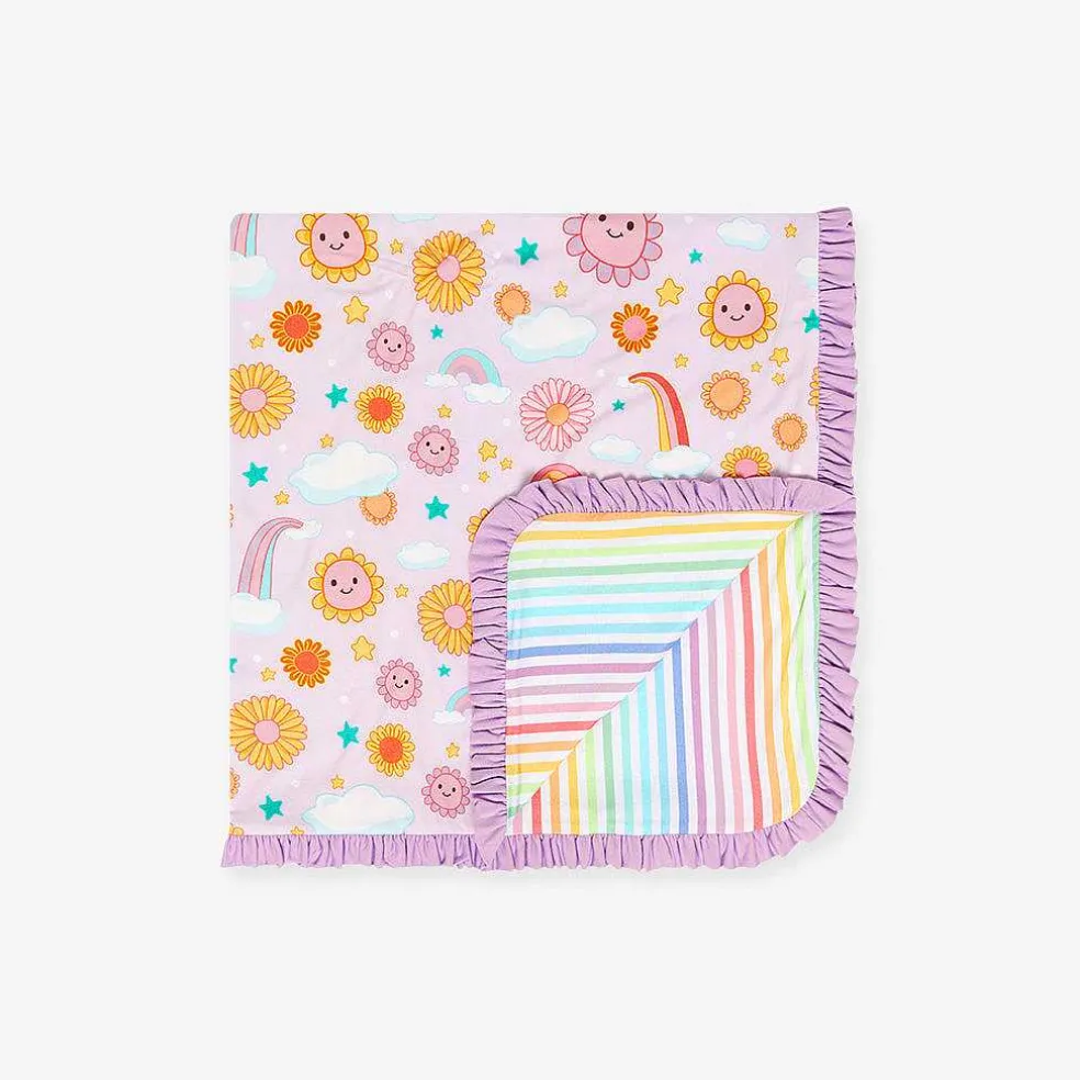 Posh Peanut Ruffled Luxette Patoo® Blanket Store