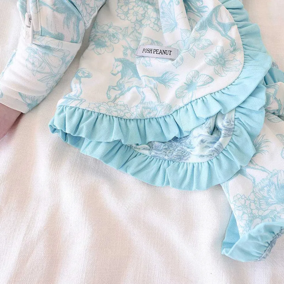 Posh Peanut Ruffled Luxette Patoo® Blanket Cheap