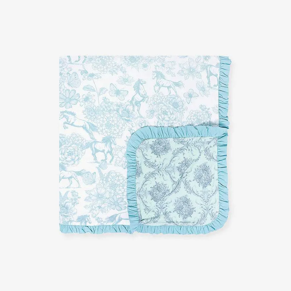 Posh Peanut Ruffled Luxette Patoo® Blanket Cheap