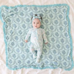 Posh Peanut Ruffled Luxette Patoo® Blanket Cheap