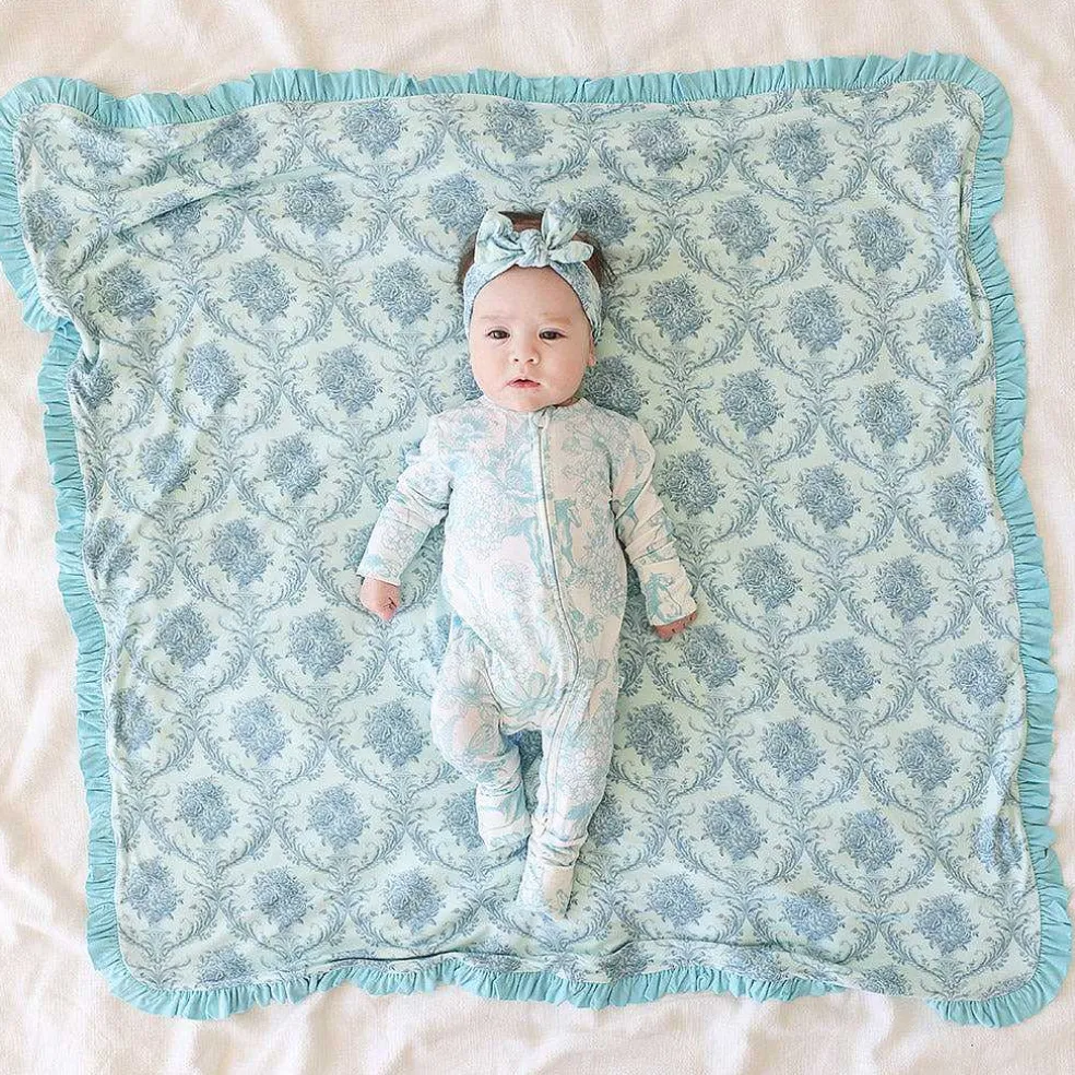 Posh Peanut Ruffled Luxette Patoo® Blanket Cheap
