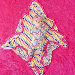 Posh Peanut Ruffled Luxette Patoo® Blanket Online