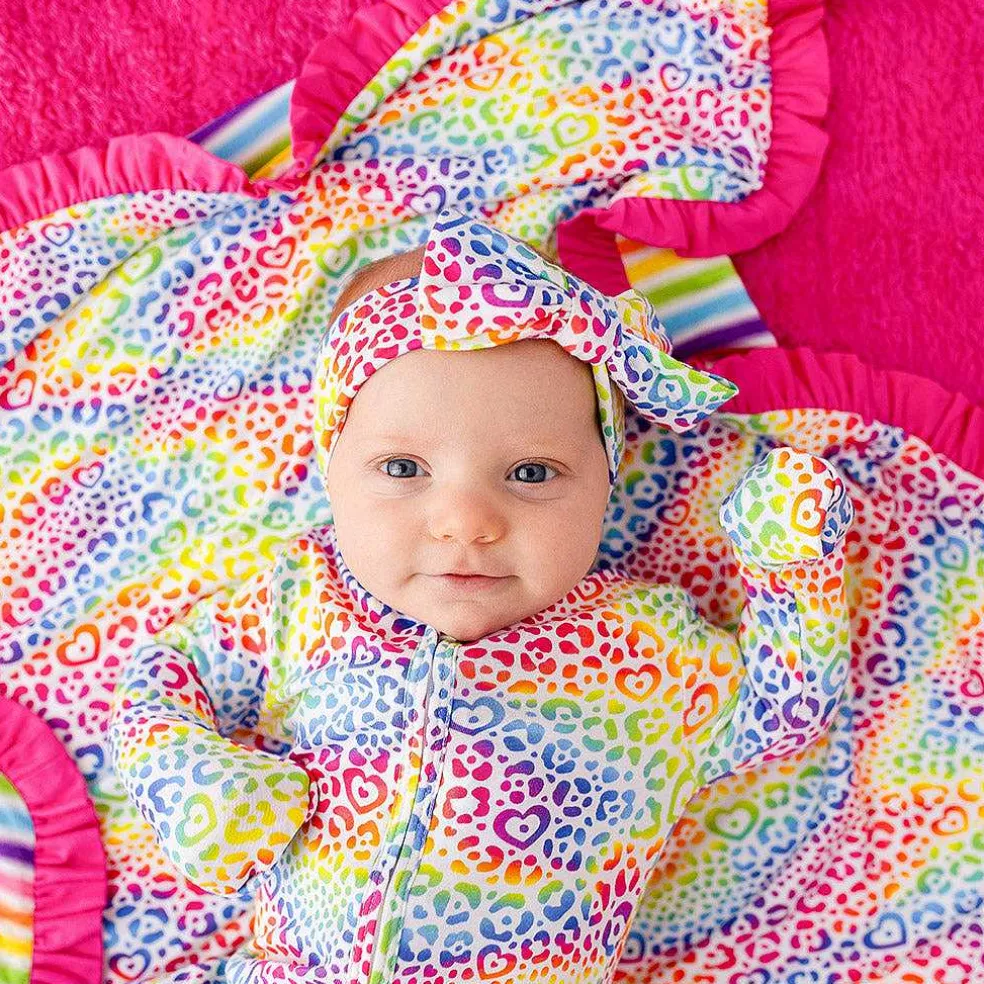 Posh Peanut Ruffled Luxette Patoo® Blanket Online
