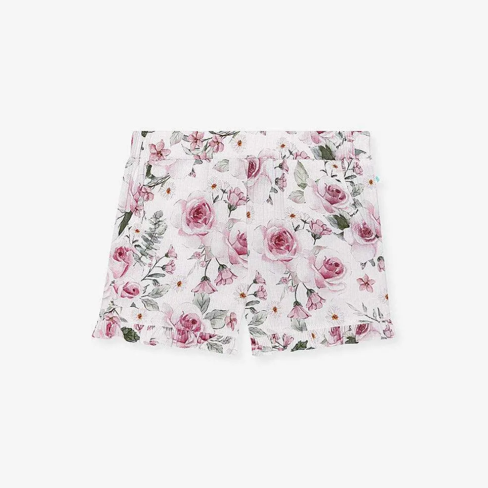 Posh Peanut Ruffled Shorts Flash Sale