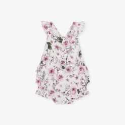 Posh Peanut Ruffled Strap Bubble Romper Hot