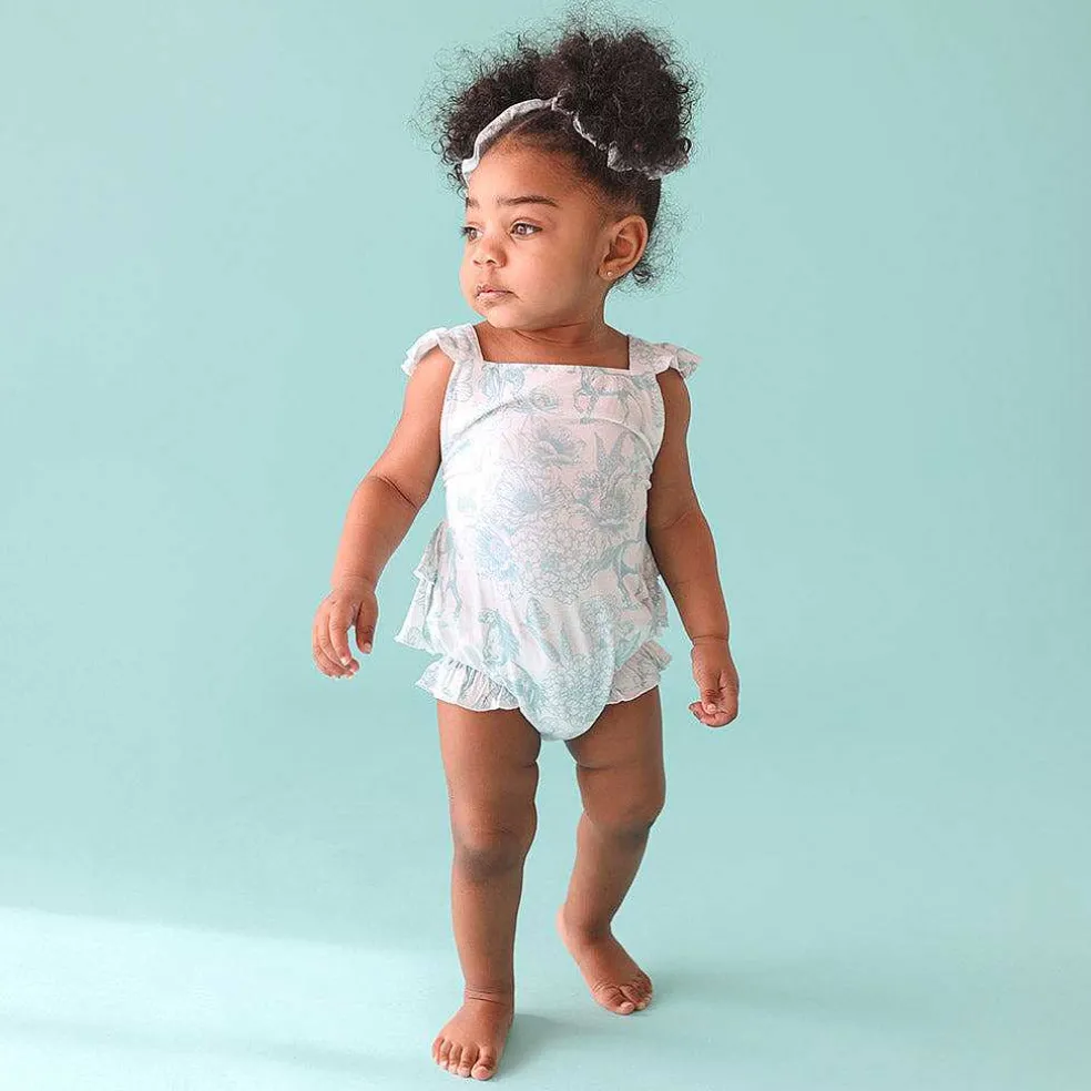Posh Peanut Ruffled Strap Bubble Romper Online