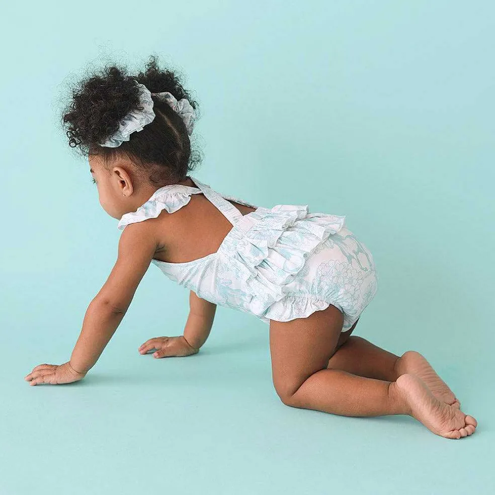 Posh Peanut Ruffled Strap Bubble Romper Online